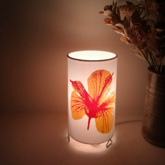 beautiful-hand-printed-hibiscus-flower-table-lamp-which-will-brighten-your-room-in-aura-experience-store-pondicherry