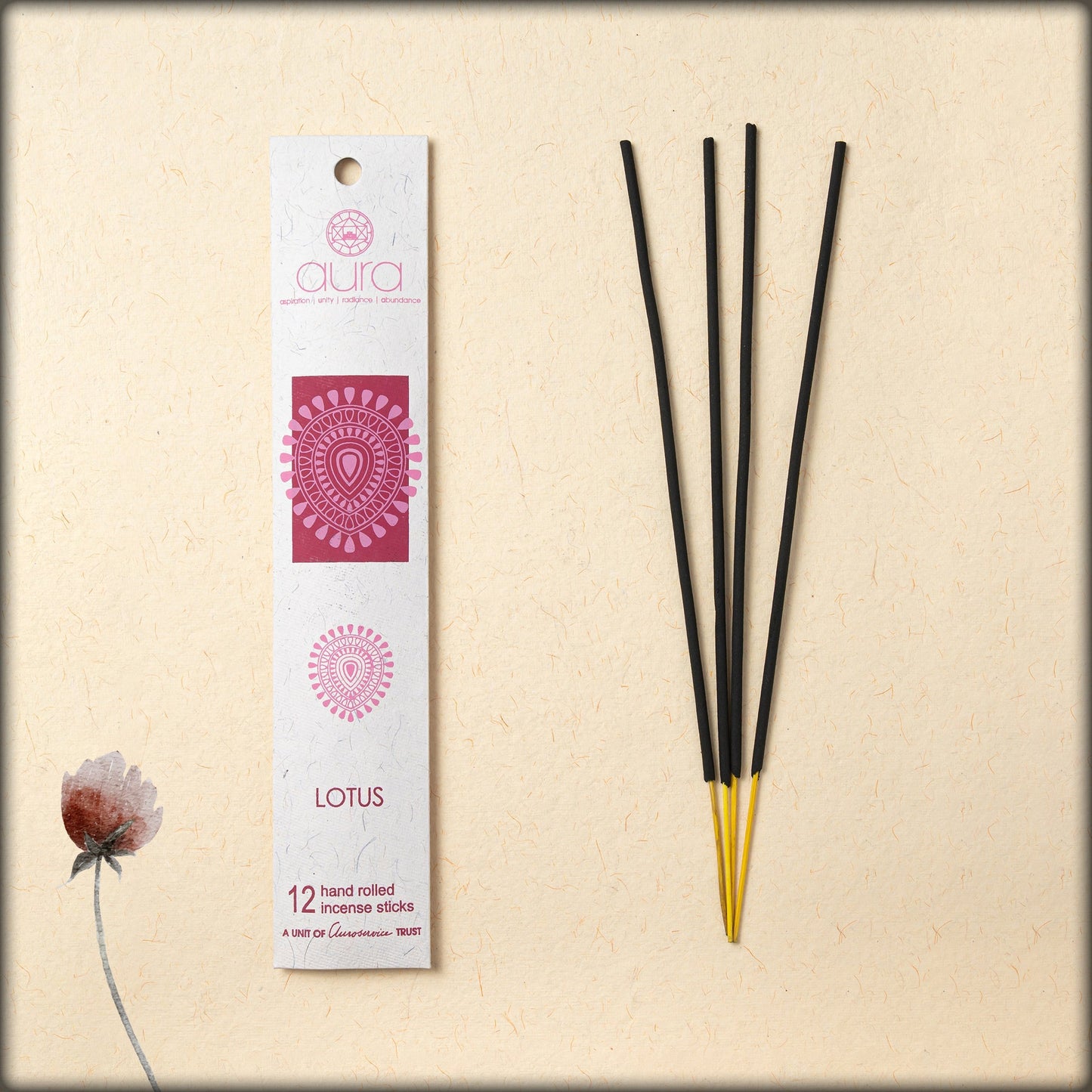 online-shopping-eco-friendly- lotus-fragrance-incense-sticks-handmade-in-aura-boutique-pondicherry-india
