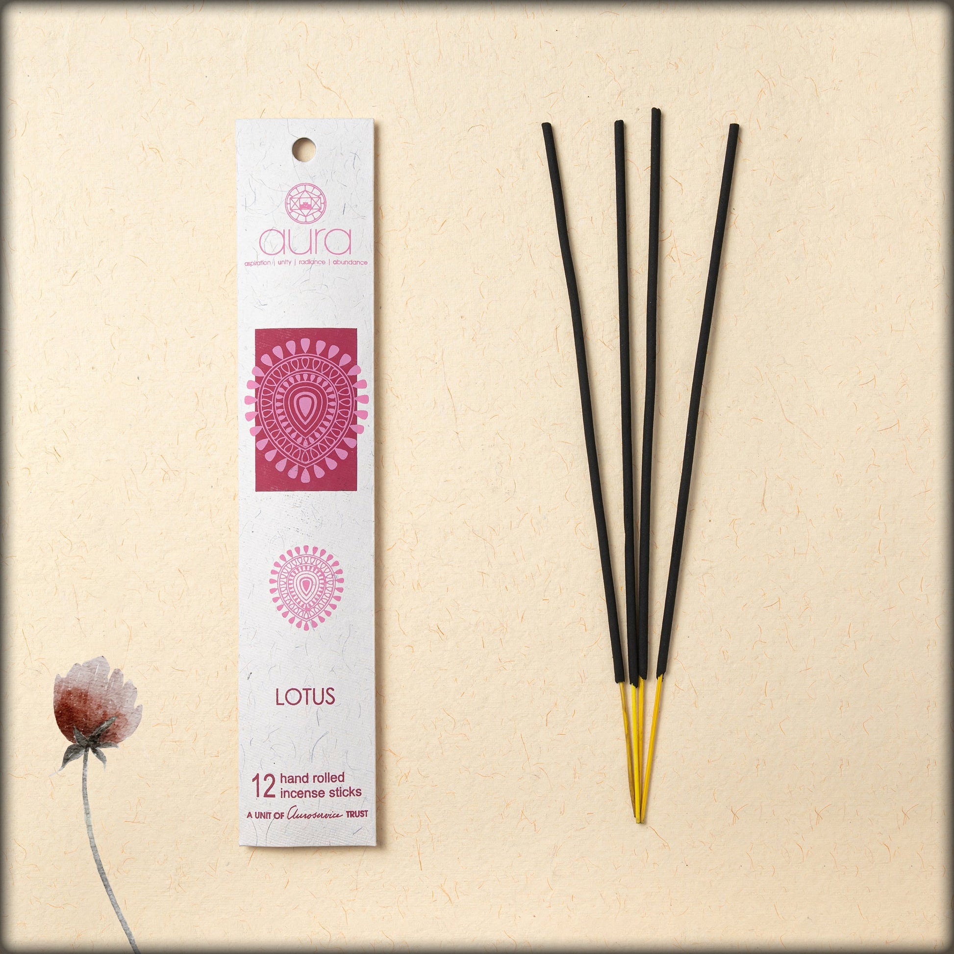online-shopping-eco-friendly- lotus-fragrance-incense-sticks-handmade-in-aura-boutique-pondicherry-india
