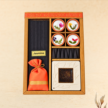 aura handmade fragrance gift box set of 5 - festive gift hamper
