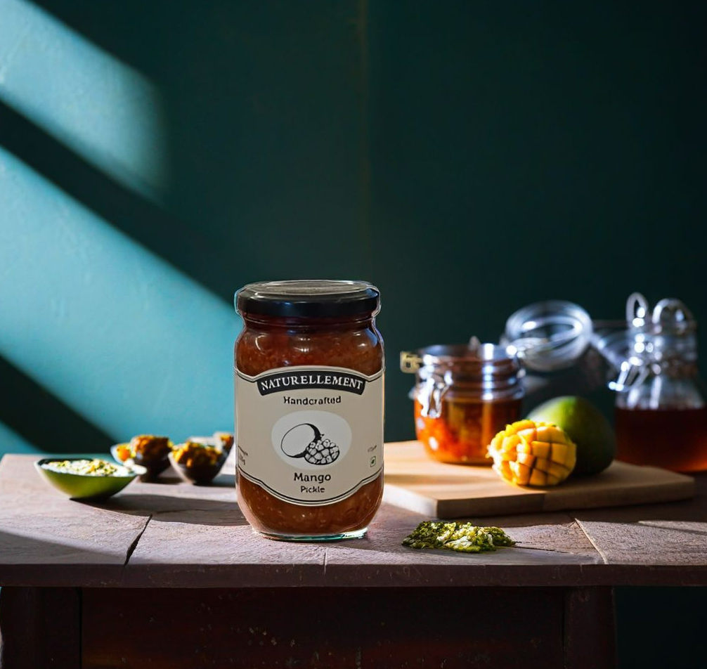 naturellement's handmade mango pickle from auroville