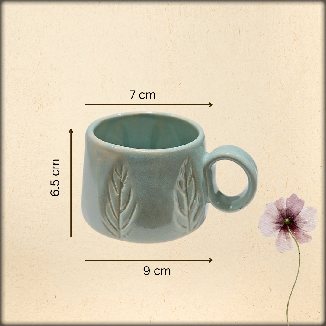 aura handmade unique ceramic tea cup | artisan coffee & tea mug