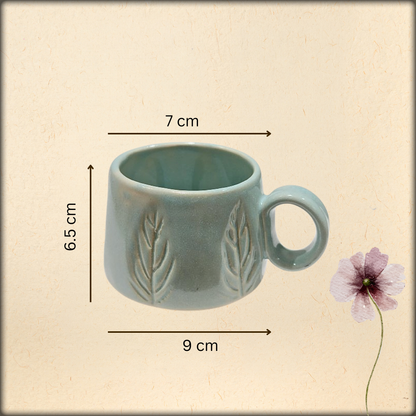 aura handmade unique ceramic tea cup | artisan coffee & tea mug