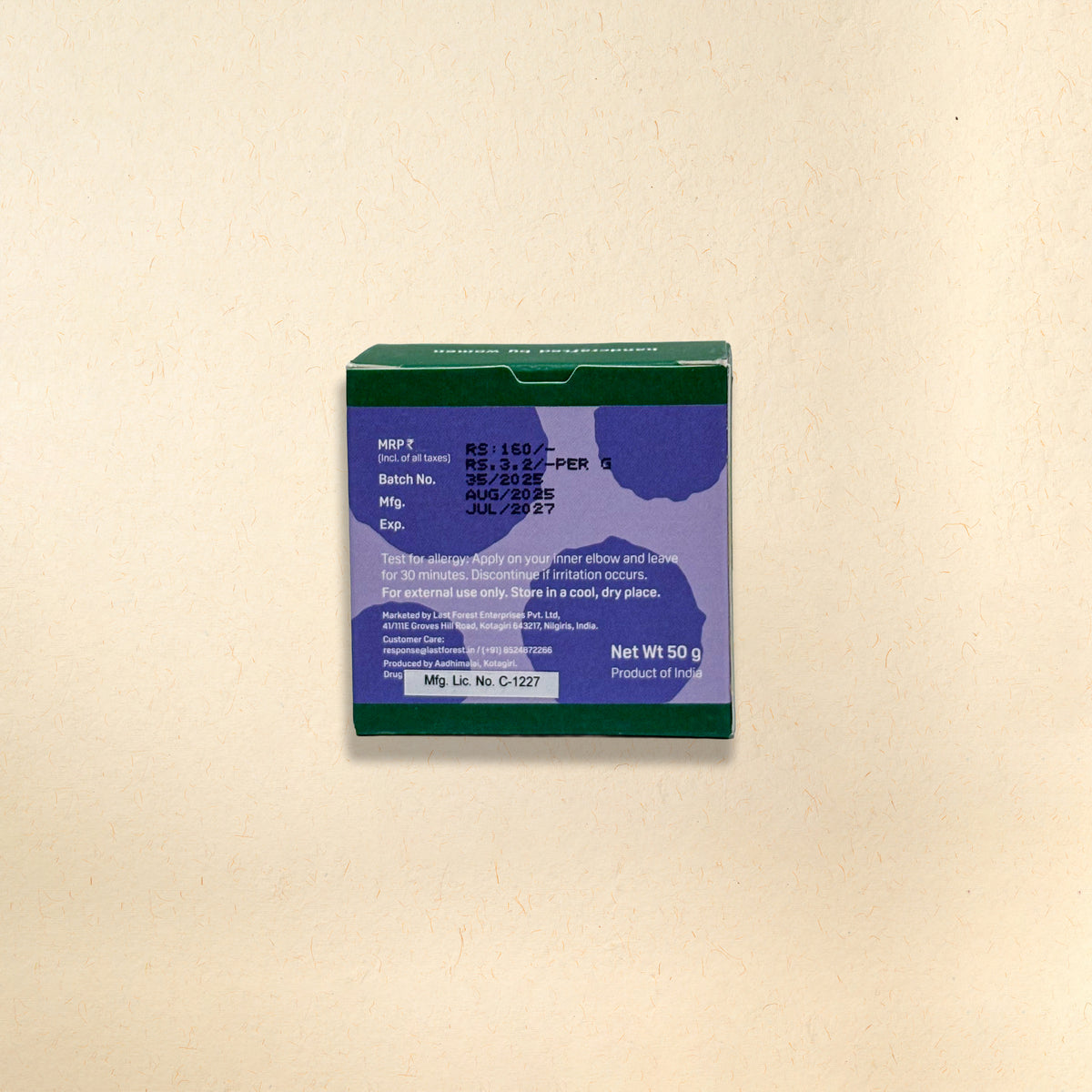 Artisanal natural soap crafted with beeswax available in aura boutique puducherry