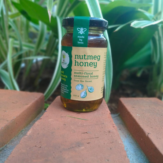 nutmeg multi-floral seasoned honey by last forest from nilgiris