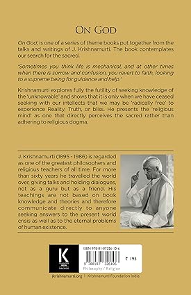 On God By J Krishnamurti