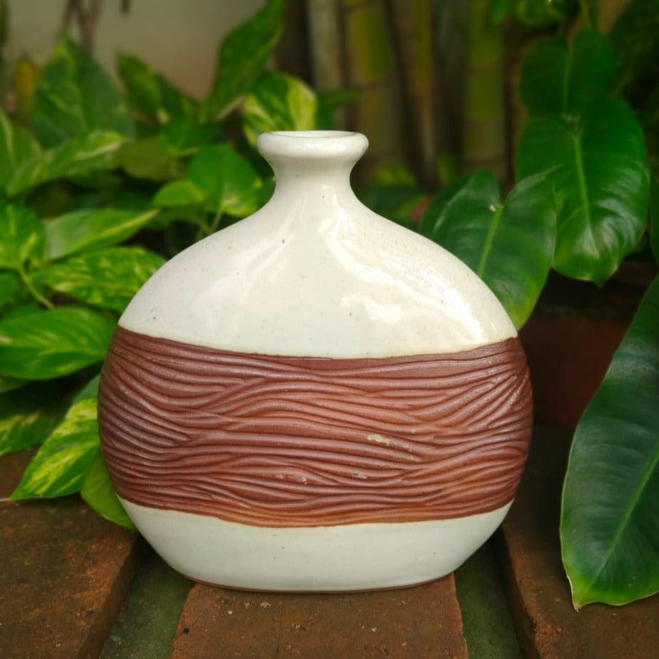 Vase Stoneware-Terracotta