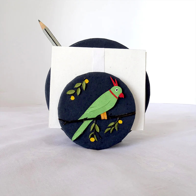 online-shopping-parrot-pen-chit-holder-with-the-blue-color-which-will-make-your-children-writing-table-more-beautiful-from-aura-experience-store-pondicherry