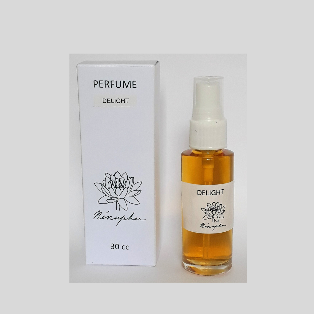 fragrant unisex perfume delight 30 ml spray manufactured by laboratoires senteurs, sri aurobindo ashram. pondicherry