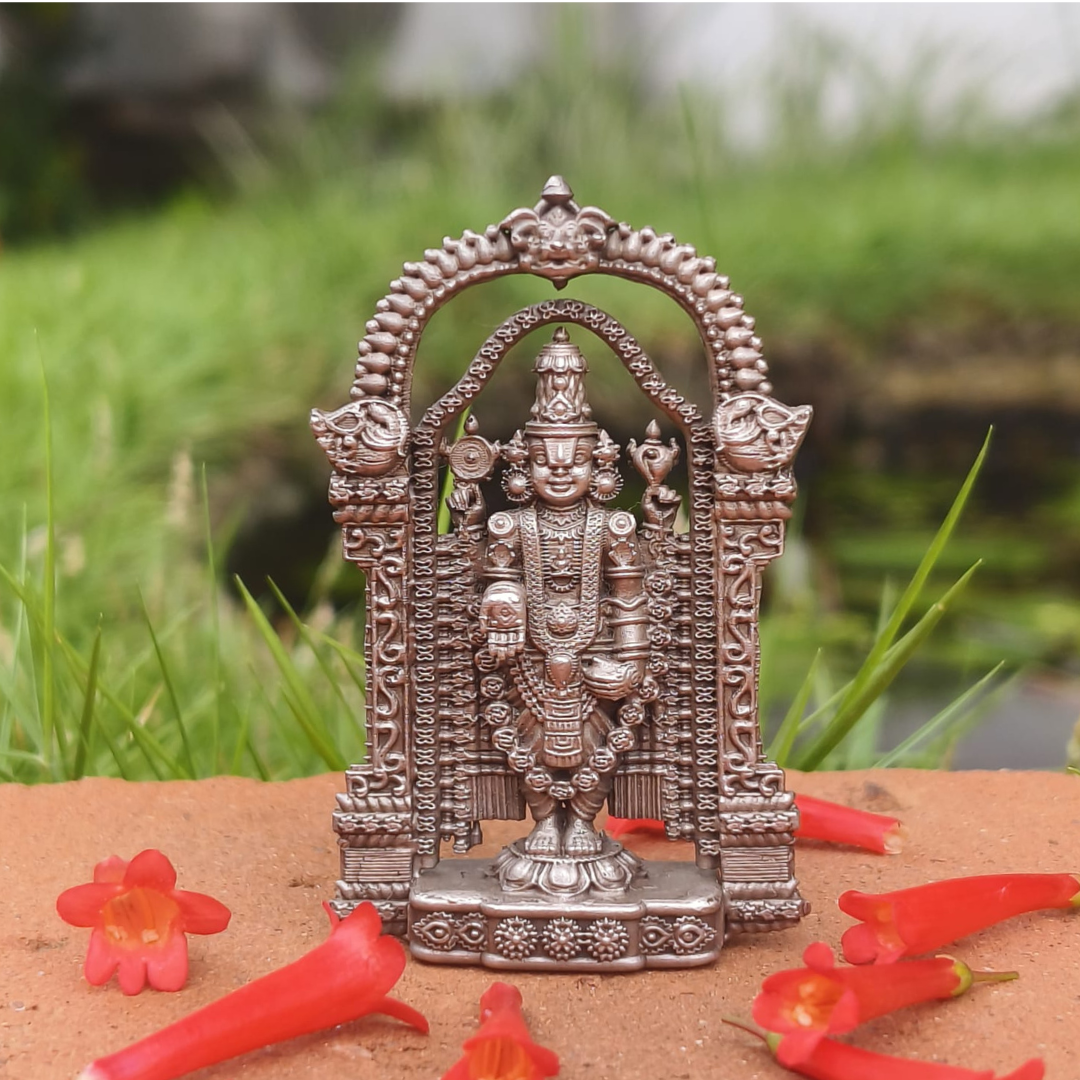 Tirupati Balaji Venkateshwara Silver Idol 5.2 cm