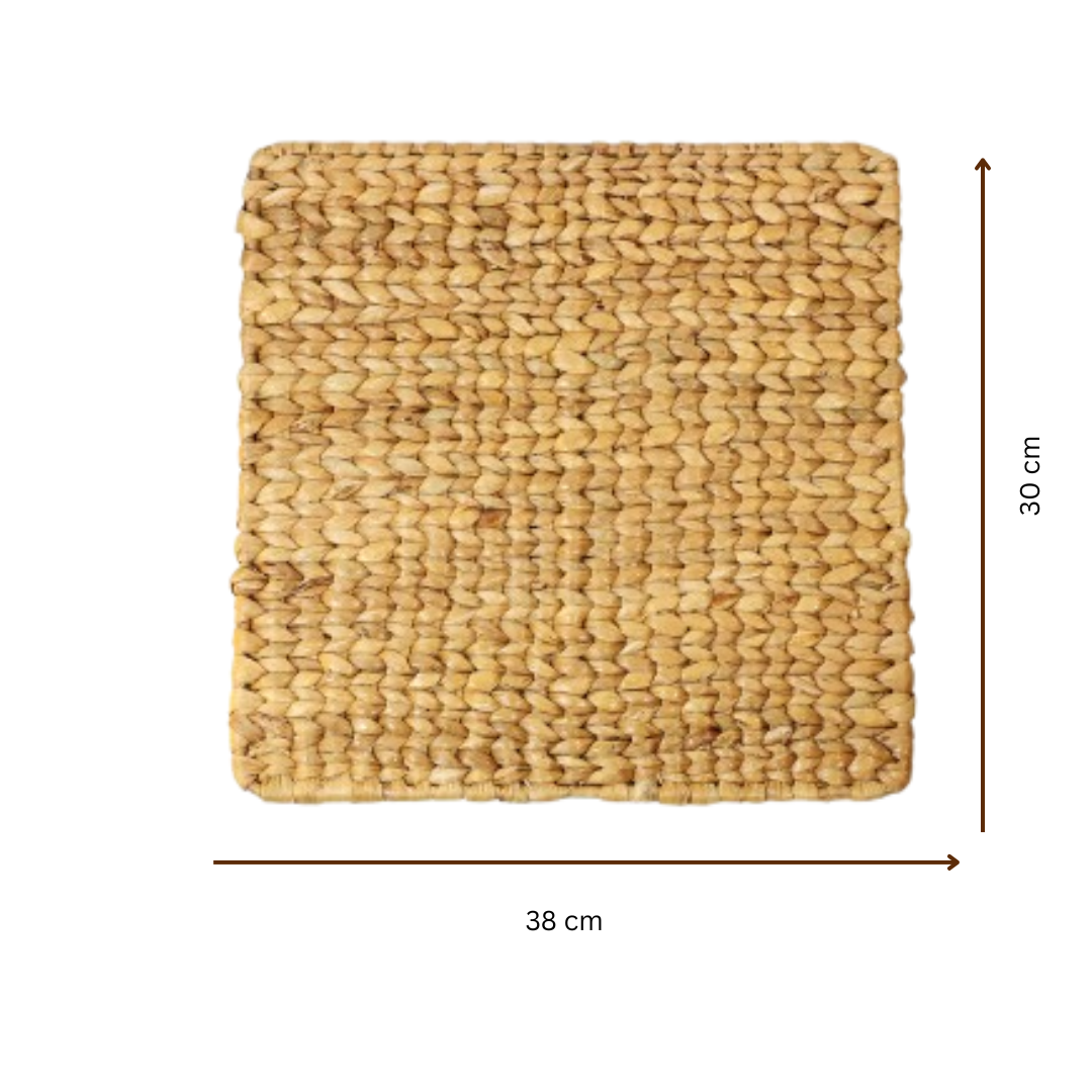 Natural Water Hyacinth Rectangle Mat