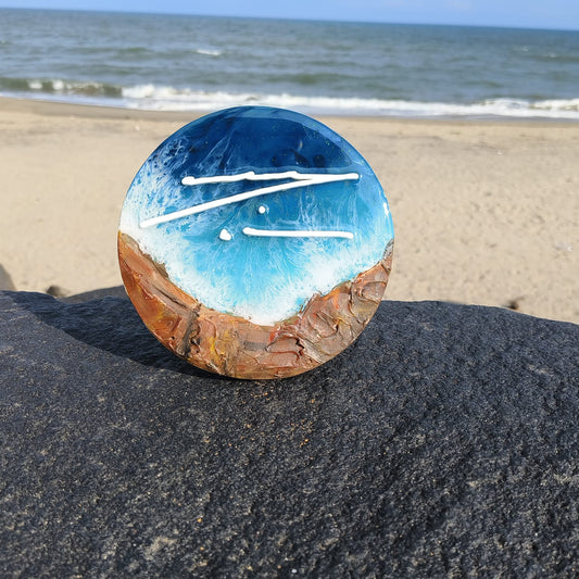 shop wall decor resin beach art with the mother's signature an ideal home or office decor by aura store pondicherry