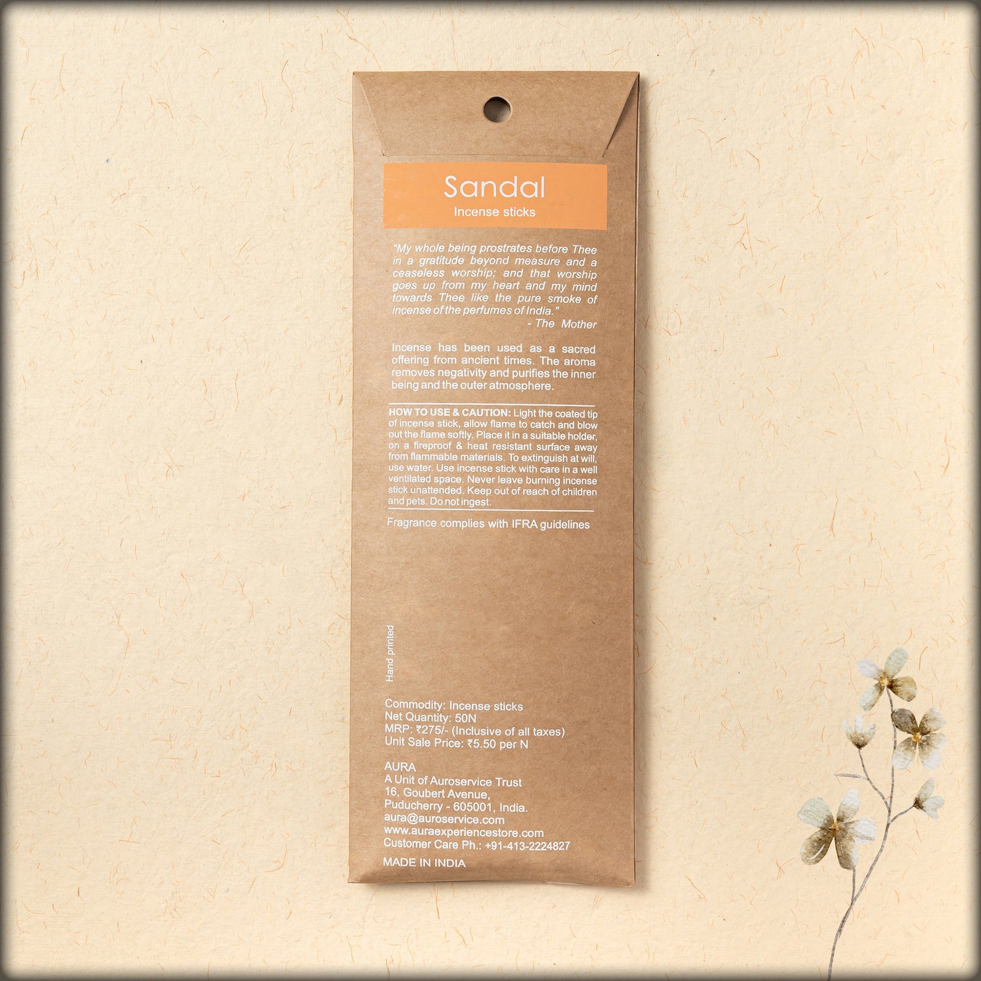 sandalwood fragrance sticks