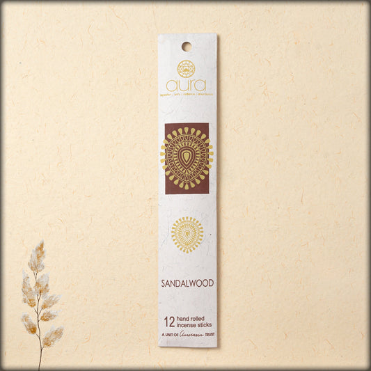online-shopping-handrolled-sandalwood-incense-sticks-dip-into-fragrance-12-sticks-per-pack-enjoy-and-feel-the-aromatic-fragrance-at-aura-experience-store-pondicherry