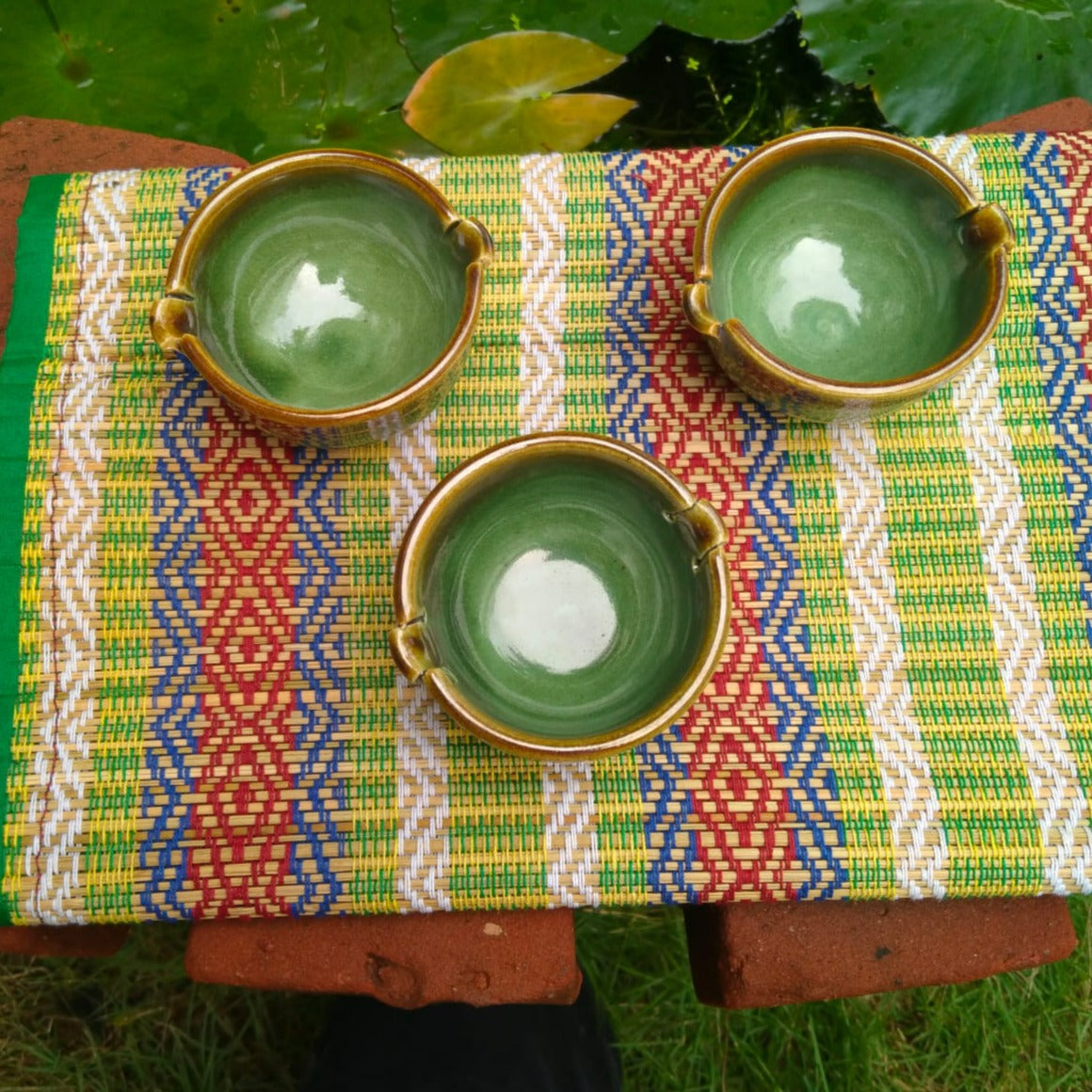 Handmade Ceramic Serving Cut Bowls - Set of 3