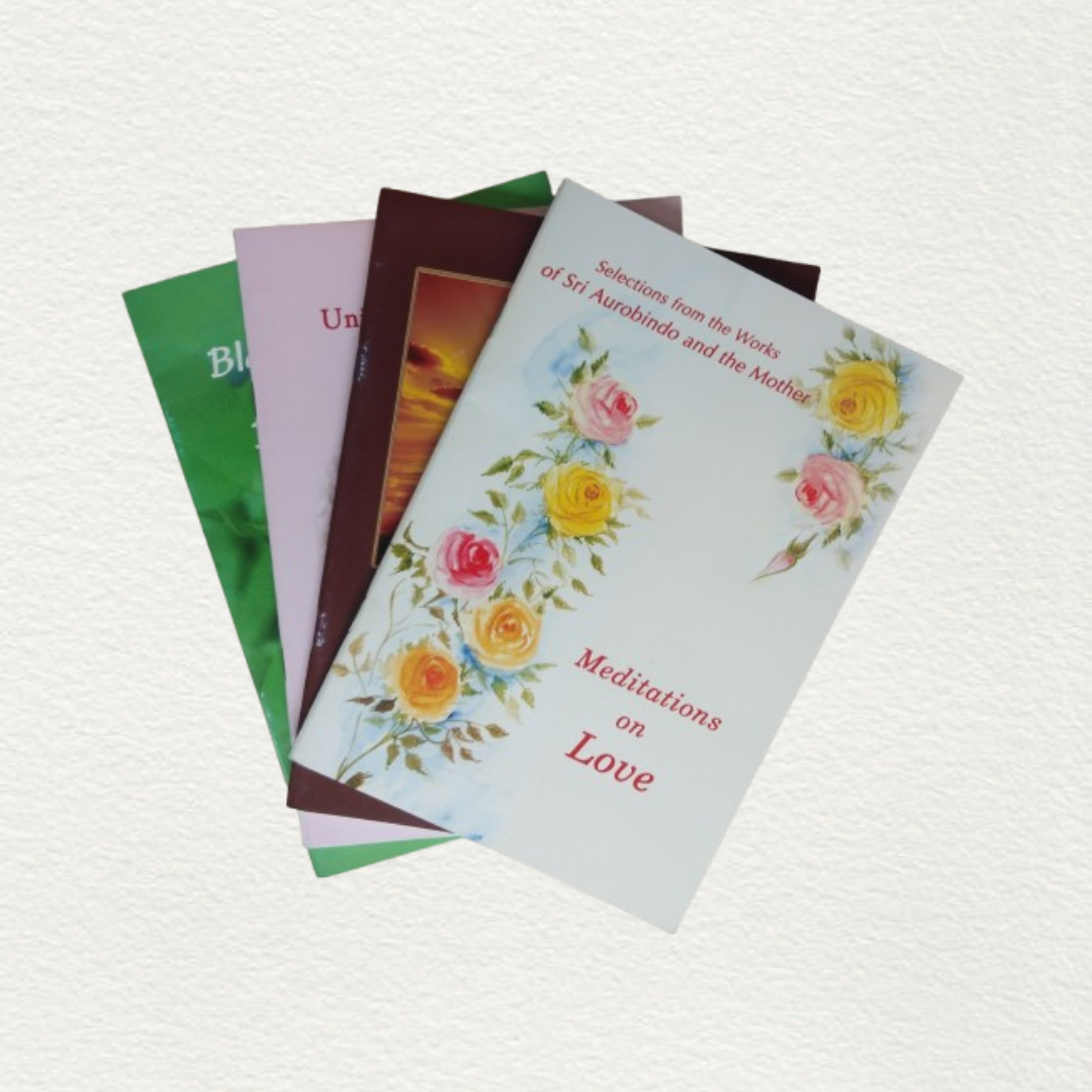 shop words of sri aurobindo and the mother in a set of four booklets published by sri aurobindo society pondicherry marketed by aura store