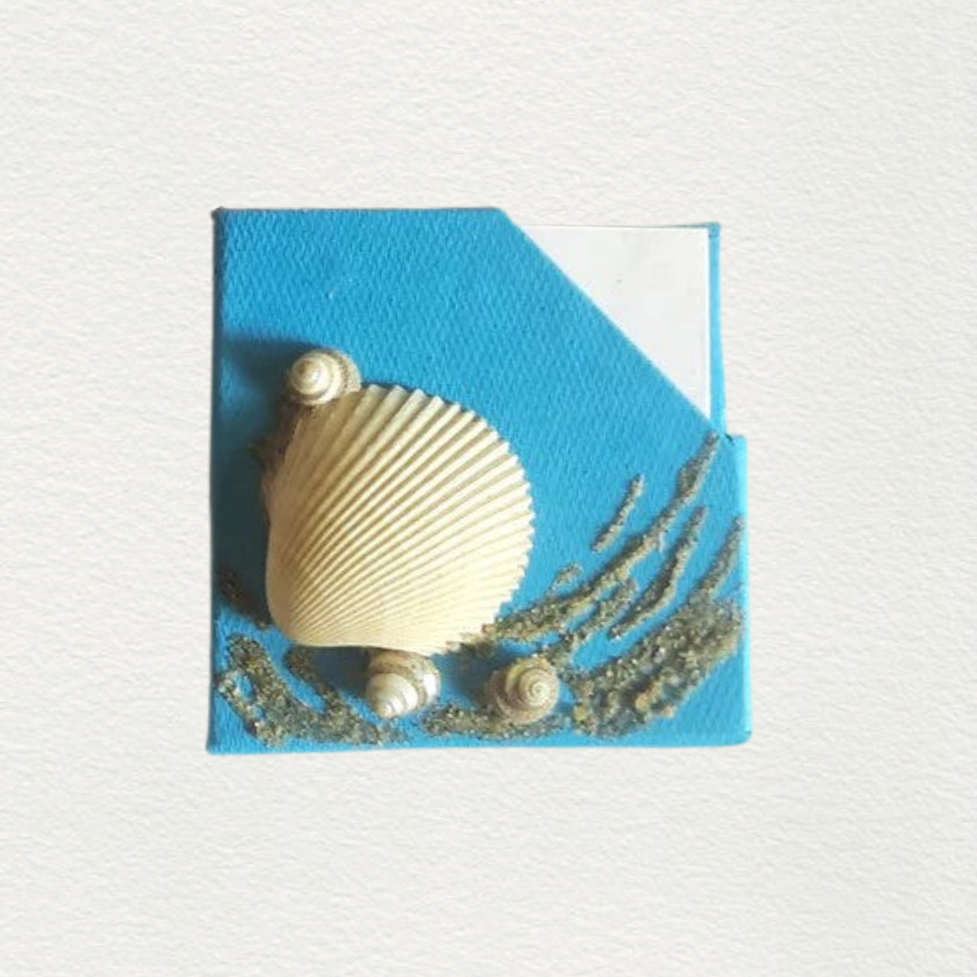 aura-pondicherry-a-unit-of-sri-aurobindo-ashram-handmade-paper-sea-shell-with-natural-sand-art-work-magnetic-chit-holder-conscious-sustainable-gift-Shell