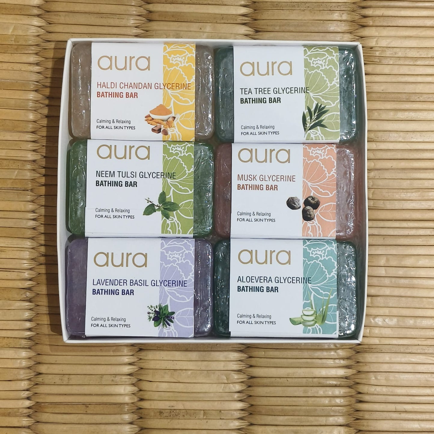 skin-care-gift-box-of-six-glycerine-soaps-from-aura-store-puducherry-sri-aurobindo-ashram