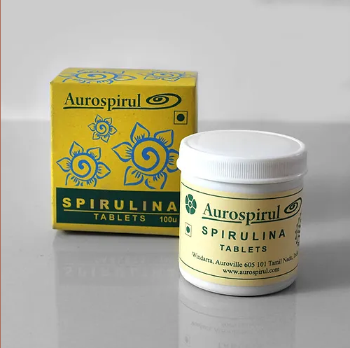 Aurospirul Sun dried spirulina tablets