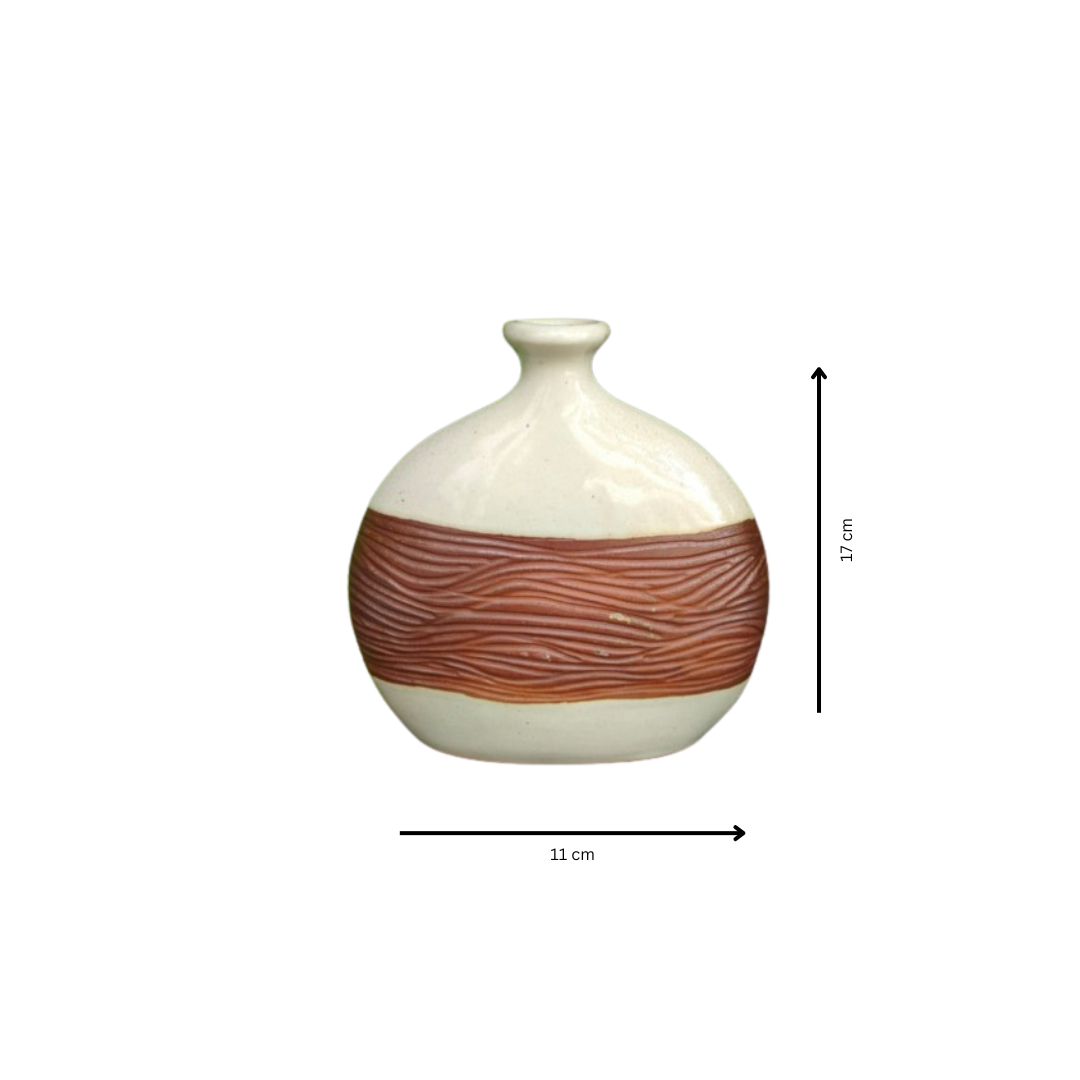 Vase Stoneware-Terracotta