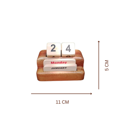 eternal wooden calendar for office desk and home