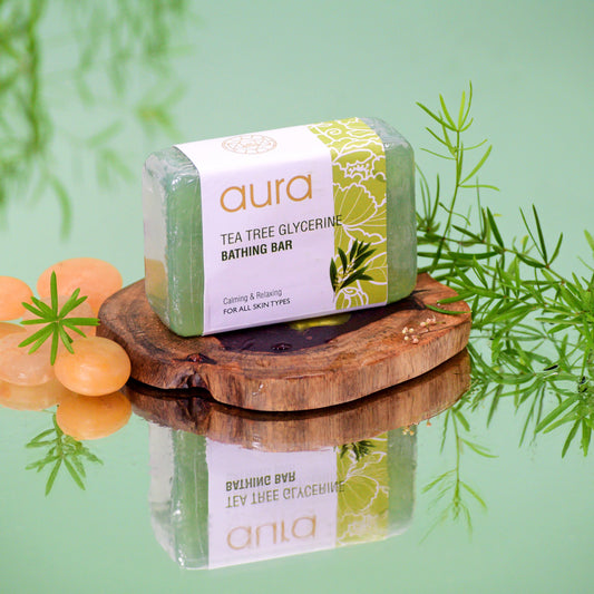 Tea Tree Glycerin Bathing Bar for Spa by Aura Pondicherry