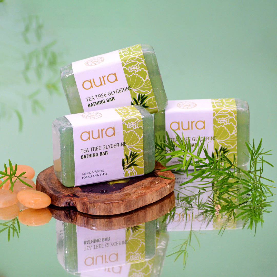 Handmade by Aura Tea Tree Glycerin Spa Bathing Bar