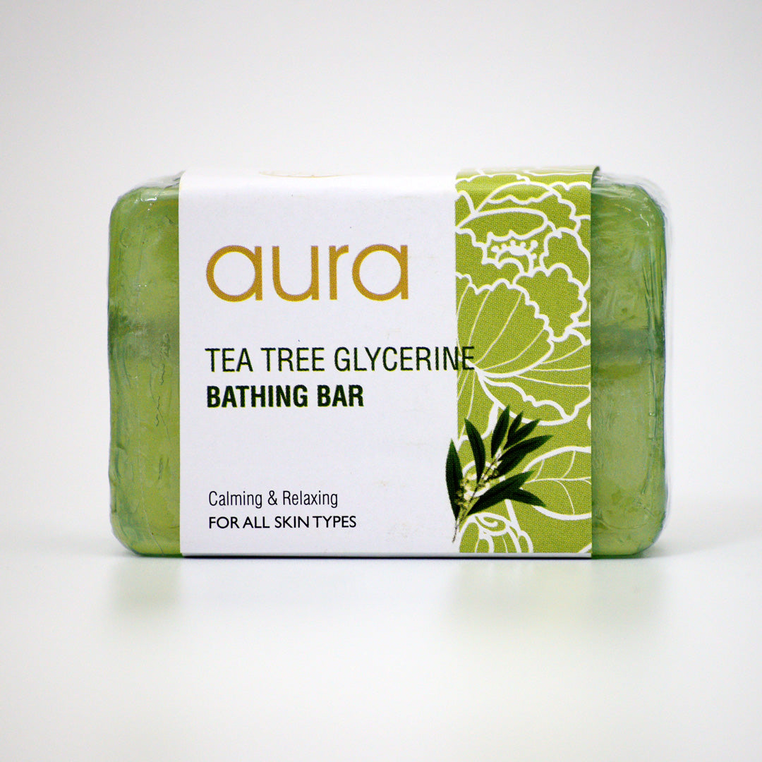 Shop Tea Tree Glycerin Bathing Bar by Aura, handmade in Pondicherry