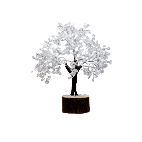 White Crystal Gemstone Tree Spiritual Table Decor