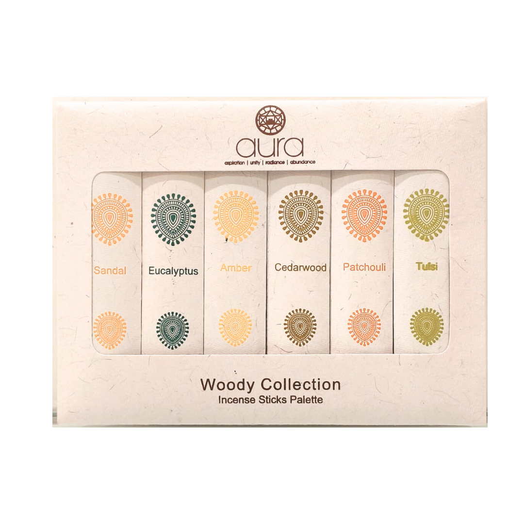 Set Of Six Incense Sticks Palette - Woody Collection