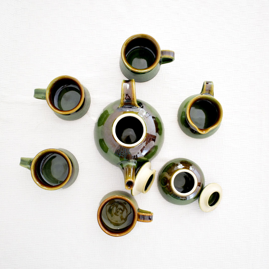 ceramic tea pot photo collection, top view