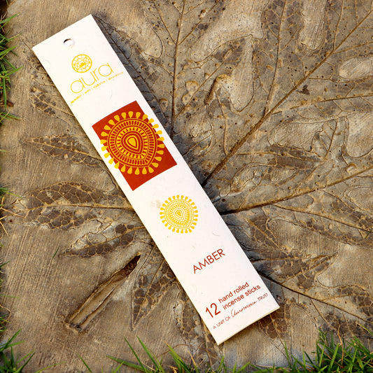 online-shopping-12-amber-hand-rolled-incense-sticks-in-aura-store-pondicherry