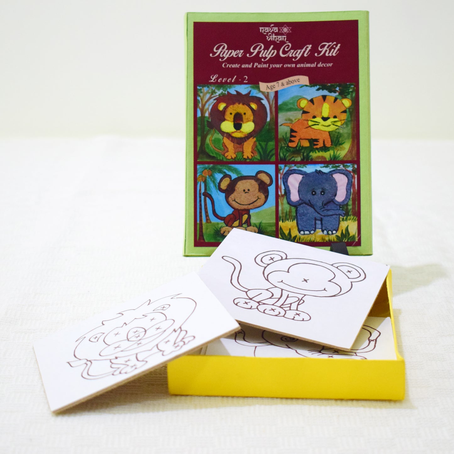 Paper Pulp Craft Kit - box and contents - 4