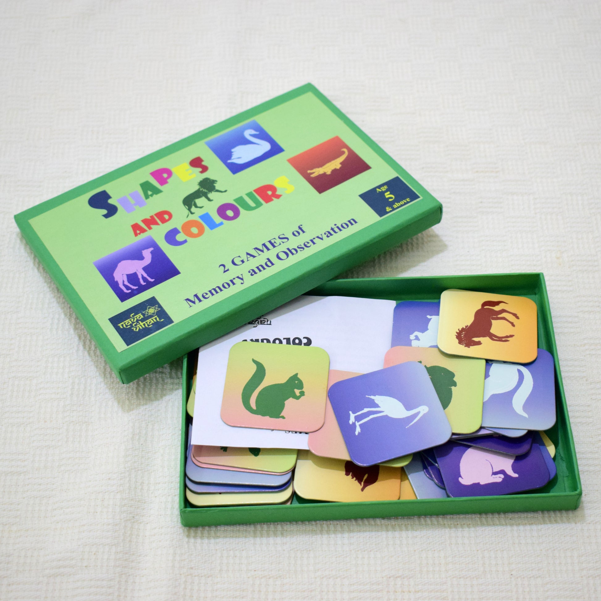 shapes and color box for children - box opened