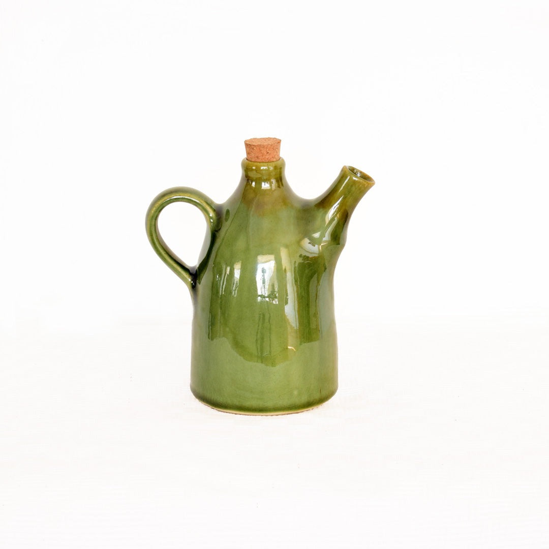 online-shopping-green-oil-jug-cermaic-beautiful-look-in-your-kitchen-collection-in-aura-store-pondicherry