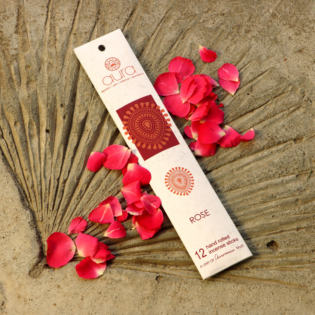 12 Rose Hand Rolled Incense Sticks