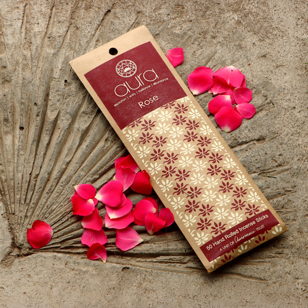 50 Rose Hand Rolled Incense Sticks