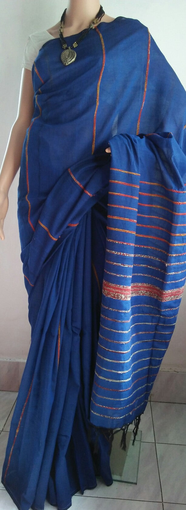 comfortable-soft-cotton-blue-full-view-khesh-in-aura-pondicherry