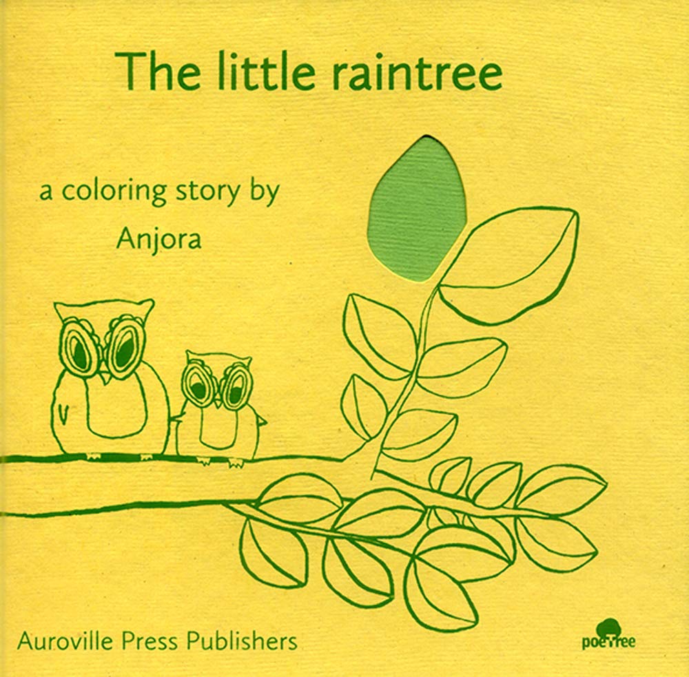 shop auroville press publishers book the little raintree, a colouring story book for children by anjora from auroville marketed by aura store