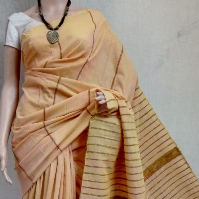 skin-friendly-cotton-handloom-khesh-saree-in-aura-store-pondicherry