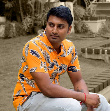 orange-side-view-printed-beautiful-half-sleeve-collor-shirt-for-men-in-aura-store-pondicherry